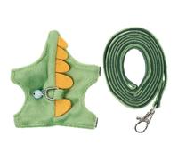Alipis Adjustable Green Ferret Pet Leash with Comfortable Short Plush and Non-woven Fabrics, Lightweight Anti-escaping Harness for Indoor Walking and Small Pets Random Color