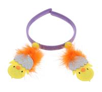 Alipis Adjustable Size Feathered Chick Headband for Easter Costume with Cute Flannel Material and Playful Design, Easter Hair Boppers and Adults during Festive Season