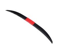 Alipis Adjustable Universal Car Rear Spoiler Wing, No-drill Abs Adhesive Tail Trunk Spoiler for Vehicle Styling and Racing, Black with Red Box Packaging
