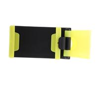 Alipis Adjustable Yellow Car Steering Wheel Mobile Phone Holder with Antislip Hook Mount for Secure Hands Use Cradle Compatible with Various Smartphones