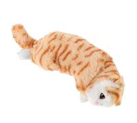 Alipis Adorable Lying Cat Plush Car Decoration Pendant with Clip Soft Stuffed Animal Hanging Ornament for Rear Trunk Motorcycle and Bicycle Accessories Cute Yellow Doll Easy to Install