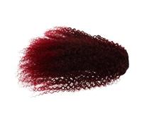 Alipis African Horsehair Wig Long Curly Ponytail Extension Drawstring Braided Ponytail Bun for Women Synthetic Afro Kinky Curly Hairpiece