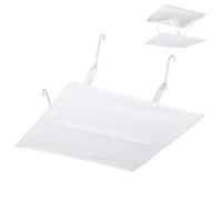 Alipis Air Conditioner Deflector for Ceiling Vent 35x35cm White Baffle Windshield with Hook, Airflow Guide Panel for Central Ac Preventing Direct Cold Draft in Home and Office