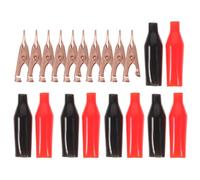 Alipis Alligator Clips Copper Metal Clamps 10Pcs with Rubber Sleeves for DIY Soldering and Automotive Electrical Testing Random Color