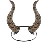 Alipis Animal Horn Headband for Halloween Party and Cosplay Elastic Devil Horns Costume Headwear for Adults Unique Ox Horn Design for Festival Dress up