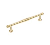 Alipis Antique Brass Copper Cabinet Pull 128mm Easy Replacement Handle | Matte Brushed Finish, Textured Surface, for Dresser Drawers, Closet Doors, Kitchen Cabinets