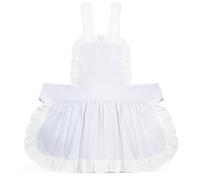 Alipis Apron, Vintage Ruffle Apron, White Waist, French for Women Kitchen Cooking Baking Cleaning