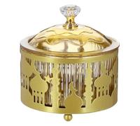 Alipis Arabian Style Snack Candy Tray 3.5 Inch Small Square Porcelain Dish for Ramadan Dates Eid Celebration Arabic Sweets Holder