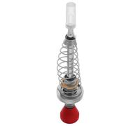 Alipis Arcade Game Handle Spring Loaded Pinball Shooter Rod with Alloy Head and Red Tip, Chrome Ball Shooter Handle for Arcade Pinball Machine Accessories