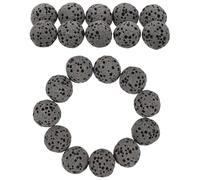 Alipis Aromatherapy Volcanic Rock Diffuser Stones 39Pcs Natural Black Lava 8Mm for Home, Office, and Meditation Decoration