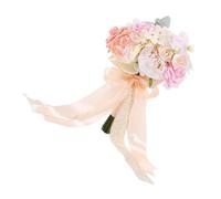 Alipis Artificial Pink Bouquet for Wedding Bridal Bouquet Fine Texture Wedding Flowers Decorations for Bride and Bridesmaid