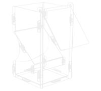 Alipis Automatic Pet Feeder Hamster Feeder Acrylic White Easy to Use Automatic Feeding for Hamster and Small Pet Household Use while You Are Leaving a Short Time