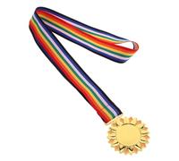 Alipis Award Medals with Neck Ribbon, Zinc Alloy Material, High Visibility, Versatile Use for Dance Competitions and Reading Star Selections, Winner Medals in Golden Colour