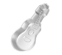 Alipis Baking Mold for Easy Cleaning with Nonstick Surface Cake Pan Guitar Shaped Made of Sturdy Aluminum Creative Silver for Birthday and Wedding Celebrations