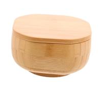 Alipis Bamboo Condiment Container with Lid Multifunctional Seasoning Jar for Salt Sugar Pepper Freshness Retention Spice Box for Home Kitchen Cafes and Restaurants Elegant Design