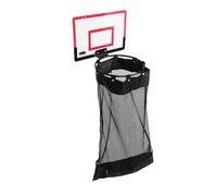 Alipis Basketball Hoop Door Laundry Hamper Large Capacity Mesh Hanging Bag with Rear Zipper Sturdy Space Saving Organizer for Bedroom Bathroom Dorm Office