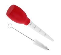 Alipis Baster Versatile Oil Extraction Tube Small Baster Turkey with Cleaning Brush Silicone for Cooking and Baking for Beef and Turkey