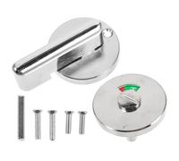 Alipis Bathroom Door Latch Privacy Indicator Lock Thickened Round Handle, Occupied and Vacant Sign, Suitable for Public Toilet and Shower Cubicle Doors