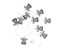 Alipis Battery Operated Halloween Ghost LED String Lights Warm White LED Outdoor Decor for Garden Patio Wall Window Eco Friendly Spooky Party Ambiance