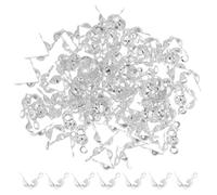 Alipis Bead Tips Connector Clasp Fitting 200Pcs Portable Fold-Over Design for DIY Jewelry Making Easy Access and Organization