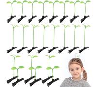 Alipis Bean Sprout Hair Clip: 50pcs Cute Funny Bean Sprout Hairpin - Little Grass Barrette Hair Accessories for Women Girls Kids Home School Diy Decoration