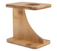 Alipis Beer Horn Stand Medieval Drinking Horn Stand Wood Secure Placement Rustic Home Office Décor