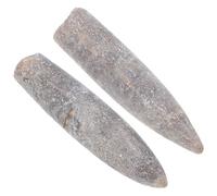 Alipis Belemnite Specimen Collection 2Pcs Natural Samples for Science Education and Home Display, Easy to Handle Geological Teaching Supplies