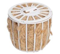 Alipis Bird Nesting Material with Basket Slot, Natural Jute and Cotton Bedding for Lark and Canary Cage Use, Decorative and Practical