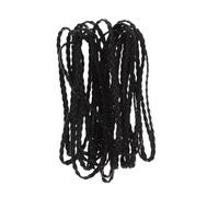 Alipis Black Braided Imitation Leather Cord 5Mm Wide, 5 Meter Roll, Necklace and Bracelet String for Jewelry Making, DIY Beading Supplies, Black Bracelet Cord for Crafting