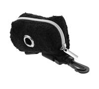 Alipis Black Dog Waste Bag Dispenser with Synthetic Material Easy to Pick up Waste and Sturdy for Outdoor Use Can Be Hung on Backpack