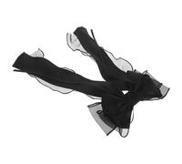 Alipis Black Large Mesh Lace Bow Hair Clip for Women and, Giant Bowknot Hair Accessory Ribbon Tail, Polyester Claw Clip for Dress and Party