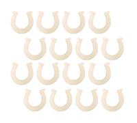 Alipis Blank Wooden Chips with Texture and Well Polished Wooden Slices Horseshoe Shaped 36pcs for Crafts Suitable for Holiday and Crafts Projects