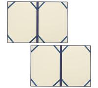 Alipis Blue Paper A4 Certificate Folder 2pcs Document Certificate Folder Diploma Cover for Graduation Period in Official Settings and Graduation Ceremonies