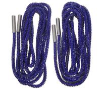Alipis Blue Rhinestone Glitter Shoe Laces 120cm for Sneakers Drawstrings | Cotton and Rhinestone Finish, Easy Installation, Resists Breakage, Quick Style Changes, Casual Strolls Running