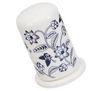Alipis Blue White Ceramic Toothpick Box Holder Tube Porcelain Dispenser Kitchen Accessory