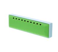 Alipis Blues Harmonica 10-hole 20-tone Abs Resin Mouth Organ for Beginners with Portable Storage Box, Boys and Girls and Adults Folk Wind Instrument in Green and Light Blue