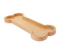 Alipis Bone Shaped Serving Tray Charcuterie Board Dog Birthday Party Supplies Supplies Natural Wood Snack Platters Cheese Plate Wood Candy Dish Bowl