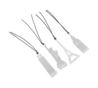 Alipis Bookmarks Eiffel Tower with Unique Elegant 4pcs Metal Stainless Steel Architectural Designs Including Leaning Tower of, London, and Practical and Decorative Book Marks
