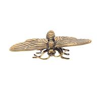 Alipis Brass Dragonfly for Tabletop, Dragonfly Ornament Desktop Adorn, Solid Brass Material Vintage Style, Golden Colour, Suitable for Desk and Dining Table Decoration