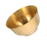 Alipis Brass Treasure Bowl Elegant Offering Bowl for Prayer Meditation Home Decor Water Container for Feng Shui Luxurious Gold Appearance Effortless Cleaning Versatile Use