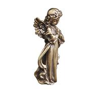Alipis Bronze Sculpture Ornaments Angel Figurine Indoor Desktop Adornment Religious Figurines Decor