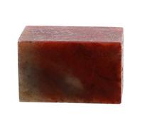 Alipis Brown Thickened Stone Seal Material for Carving Without Burrs, for Invitation Letters and Craft Projects, Sturdy Stone Carving Supply for Friends and Calligraphy