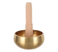 Alipis Buddhist Chanting Bowl Hand-hammered Singing Bowl from Nepal for Relaxation and Yoga Includes Wooden Striker for Beginners