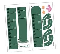 Alipis Cactus Growth Chart Wall Decal Boys and Girls Height Sticker Self-Adhesive Removable Green Cartoon Height Wall Chart for Children’s Room Decoration