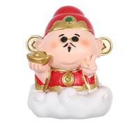 Alipis Cai Shen Resin Figurine Chinese God of Wealth Statue Feng Shui Prosperity Decor for Home Office Lucky Wealth Enhancer Symbolic Feng Shui Ornament for Chinese Year