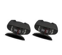 Alipis Car Dashboard Compass Ball 360° Rotatable with Suction Cup Mount 2pcs Portable Abs Material Mini Adjustable Compass with Night Visibility and Sturdy for Trucks and Road Trips