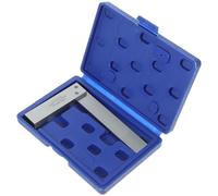 Alipis Carbon Steel Carpenter Square 125×80Mm Professional Woodworking Ruler 90-Degree Wide Base L-Shaped Measuring Tool for Carpentry Marking and Angle Checking