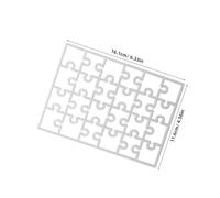 Alipis Carbon Steel Rectangle Frame Puzzle Die Cut for Scrapbooking and Card Making Intricate Metal Embossing Template Compatible with Manual Die Cutting Machines DIY Craft Stencil for
