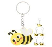 Alipis Cartoon Bee Keyring Set Honey Bee Key Chain Party Favors Bag Pendant Backpack Pendant