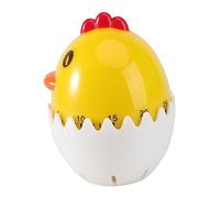 Alipis Cartoon Eggshell Chicken Kitchen Timer Mechanical Wind Up Countdown Tool for Cooking Management Suitable for Autism Concentration Aid